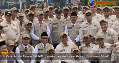 Pesan kepada Petugas Haji 2026: Utamakan Jemaah, Jangan Mencari Keuntungan Pribadi